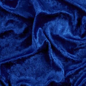 58"/60" Wide 100% Panne Velvet Velour Fabric - Royal Blue