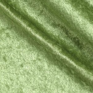 58"/60" Wide 100% Panne Velvet Velour Fabric - Sage Green