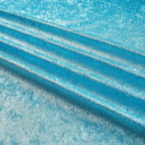 58"/60" Wide 100% Panne Velvet Velour Fabric - Turquoise