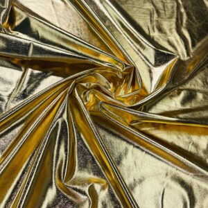 58/60" Wide Foil Knit Fabric - Gold