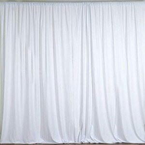 10 Feet Wide Polyester Drapes Panels - White
