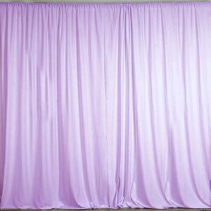 10 Feet Wide Polyester Drapes Panels - Lavender