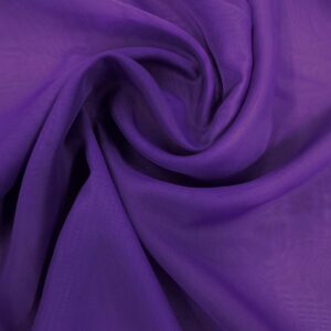 120" Wide Sheer Voile Chiffon Fabric - Purple