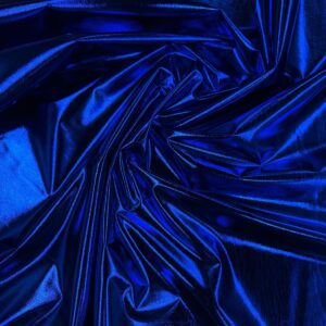 58/60" Wide Foil Knit Fabric - Royal Blue