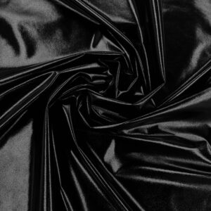 58/60" Wide Foil Knit Fabric - Black