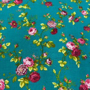 Rose Print Polycotton