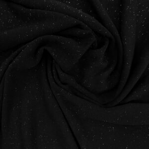 58/60" Wide Glitter Power Mesh Fabric - 95% Polyester 5% Spandex - Black