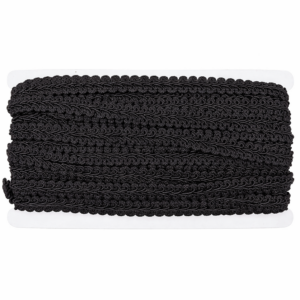 1/2” French Braid Gimp Trim – 15 Yards Bolt - Black
