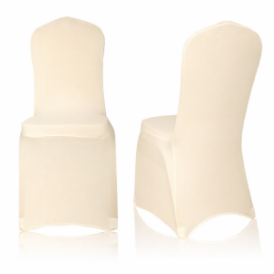 Universal Polyester Spandex Folding Chair Cover - Ivory