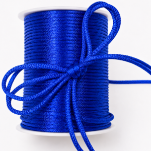 2mm Satin Rat Tail Cord String – 100 Yards Roll - Royal Blue